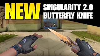 New SINGULARITY 20 Butterfly Knife Skin in Valorant [upl. by Emmett]