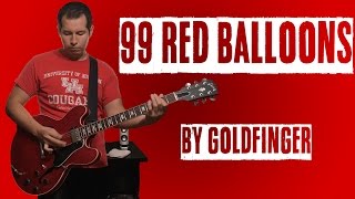 99 Red Balloons by Goldfinger Guitar Cover [upl. by Sirod]