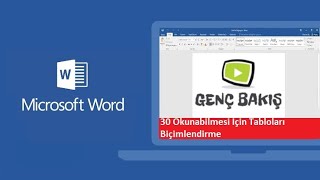 30 Okunabilmesi İçin Tabloları Biçimlendirme [upl. by Gizela]