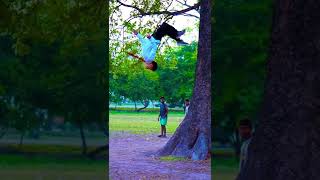 Triple step wall backflip amazing power  RAVINDRASRana44 [upl. by Agnimod]