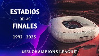 Todos los estadios de las FINALES de Champions League 1992  2025  PARTE 2 [upl. by Enairb]