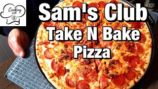 Sams Club 16quot Take N Bake Pepperoni Pizza Review  Worth the Money [upl. by Ahron]