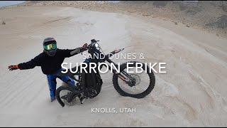 SurRon eBike vs Sand Dunes with the Twins and KTMs [upl. by Madelene482]