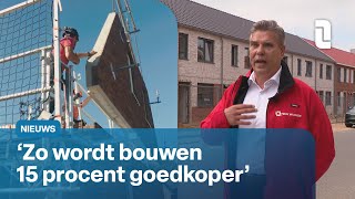 Eerste volledige fabriekswoningen in Limburg klaar 🏠🛠  L1 Nieuws [upl. by Atikkin]