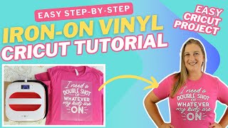 Cricut Iron On Tutorial BeginnerFriendly TShirt Making with HTV [upl. by Linneman]