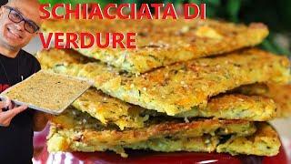 SCHIACCIATA CROCCANTE DI VERDURE ricetta della schiacciata [upl. by Ofella]