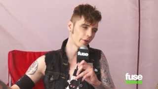 Black Veil Brides Talk Breaking Bones amp ReReleasing quotWretched and Divinequot  Warped Tour 2013 [upl. by Acirtap]