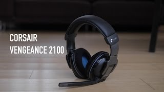 Corsair Vengeance 2100 Dolby 71 Wireless Gaming Headset Overview [upl. by Domela]