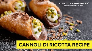 ITALIAN CANNOLI RECIPE  How to Make Sicilian Cannoli Shells and Cream [upl. by Dosh980]