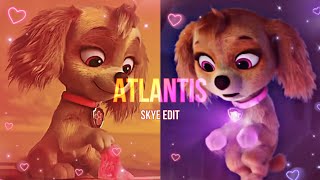 Paw Patrol Mighty Movie Atlantis Skye Edit 🩷💫🐾 [upl. by Annam]