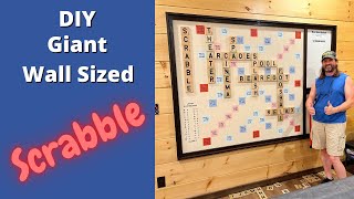 How to make DIY Giant Wall Sized Scrabble Board Game  Part 1  Making the Game Board [upl. by Roseanne]