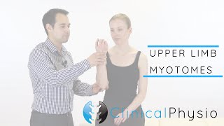 Upper Limb Myotomes  Clinical Physio [upl. by Annahsed]