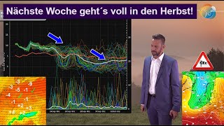 Nächste Woche geht es voll in den Herbst Wettervorhersage 1926092024 Bis Sonntag Hochdruck [upl. by Ado]