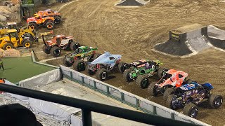 Monster Jam at Anaheim stadium 2324 [upl. by Enaitsirk]