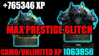 NEW MAX PRESTIGE GLITCH BO6 CAMOUNLIMITED XP GLITCH BO6 BO6 GLITCHES BO6 ZOMBIES GLITCH [upl. by Katz]