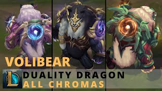 Duality Dragon Volibear All Chromas  League of Legends [upl. by Penrose681]