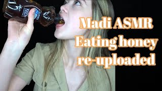 Madi ASMR Eating Honey [upl. by Narcis]