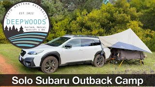 Solo Subaru Outback Camping Trip [upl. by Skoorb]