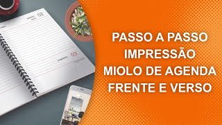 Como Imprimir Miolo de Agenda A5 Frente e Verso em Casa [upl. by Mikeb]