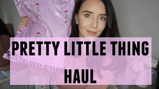 PRETTY LITTLE THING HAUL amp TRY ON [upl. by Euqirat919]