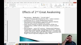 History 101 Lecture 15 Second Great Awakening part Effects of 2nd Great Awakening [upl. by Eben]