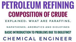 Composition of Crude  What are Paraffins Naphthenes and Aromatics  Chemical Engineer [upl. by Sophi]