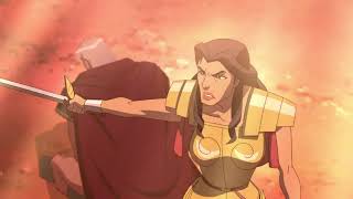 41 Hippolyta vs Ares Fight Scene Wonder Woman [upl. by Yentruok]