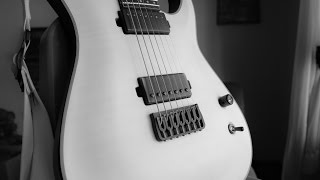 Schecter KM7 Transwhite demoreview [upl. by Llenrod]