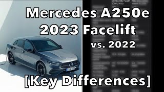 Mercedes A250e Plugin Hybrid 2023 Facelift vs 2022 Key Differences [upl. by Neiluj]