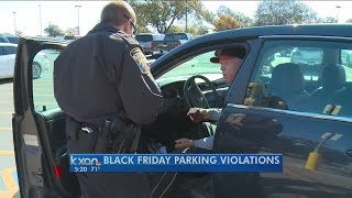 Constables issue citations to shoppers parking illegally in disabled spaces [upl. by Cari]