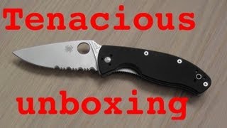 Spyderco C122GPS Tenacious unboxing [upl. by Armallas]