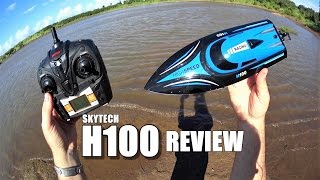 SKYTECH H100 Racing Boat Review  Water Run Pros amp Cons [upl. by Eryt]