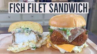 Fish Filet Sandwich Homemade FiletOFish [upl. by Winzler]