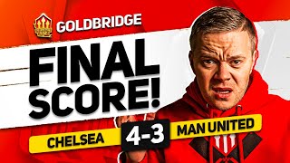 GUTTED CHELSEA 43 MANCHESTER UNITED GOLDBRIDGE Reaction [upl. by Ariait]