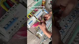 Electrical box fabrication wiring electricial viralvideo distribution box wiring ytshorts [upl. by Tanny]