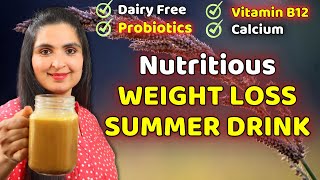 THYROID  PCOD WEIGHT LOSS  Fermented Probiotic Drink  VEGAN Vitamin B12 Calcium Rich Smoothie [upl. by Ahsinik]