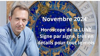 Horoscope lunaire novembre 2024 [upl. by Arihk217]