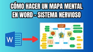 Cómo hacer un mapa mental en Word paso a paso  Sistema Nervioso [upl. by Yaj]