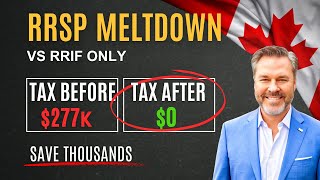 RRSP Meltdown vs RRIF Minimum Withdrawal Save Thousands [upl. by Eux817]