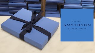 1 min London  SMYTHSON Of Bond Street The Nile Blue Stationery Shop with Royal Warrants [upl. by Ziom]