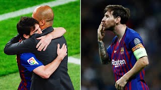 Pep Guardiola SPEAKS on Lionel Messi’s return to Barcelona [upl. by Orodoet710]