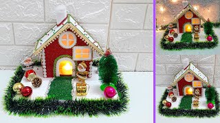 Christmas Showpiece making idea step by step DIY Economical Christmas craft ideas [upl. by Christie484]