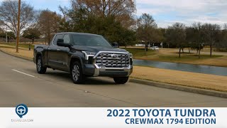 2022 Toyota Tundra 1794 Edition CrewMax Test Drive and Review [upl. by Cosimo49]