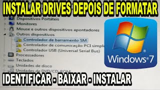 instalar drivers windows 7 depois de formatar descobrir  baixar e instalar Placa nãe IPMH81G1 [upl. by Leal]