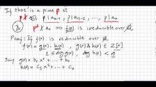 Group Theory 81 Eisenstein Criterion [upl. by Templia]