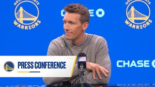 Mike Dunleavy Speaks to Media Ahead of the Warriors 202425 Season [upl. by Bowerman]