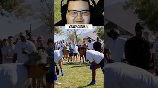 One handed catch for the win football deestroying 1v1 nfl reaction sports fyp shorts [upl. by Zetrom]