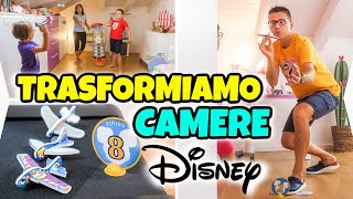 TRASFORMIAMO LE CAMERE DA LETTO in un GIOCO DISNEY di Sfide Volanti [upl. by Dumah]