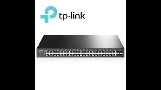 TpLink Jetstream 48 Port Gigabit Smart PoE Switch 4 SFP Slots T1600G 52PS configuration [upl. by Nadoj71]