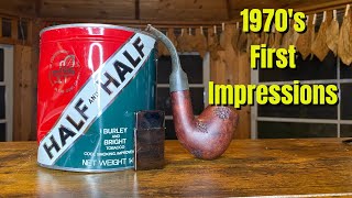 I Cracked a 1970s Tin of Half and Half Pipe Tobacco First Impressions Smoke [upl. by Yaja]